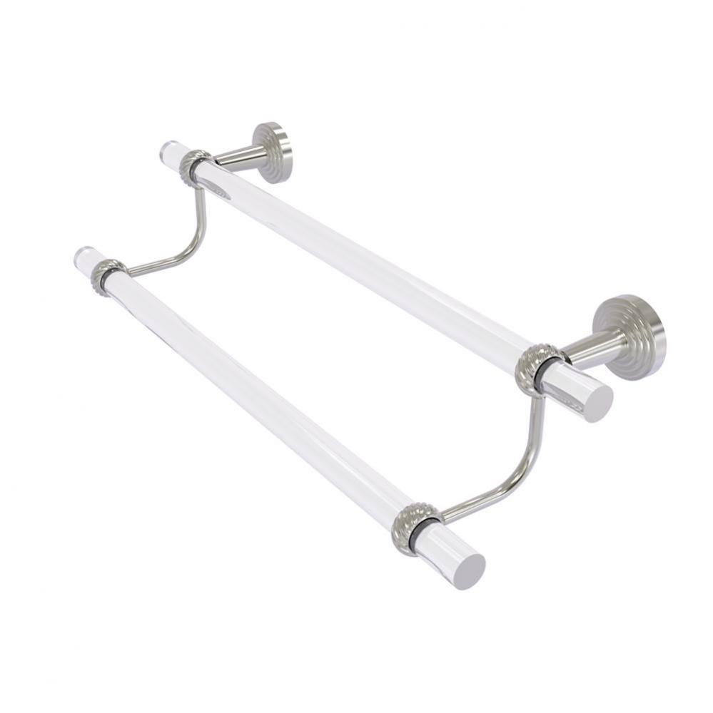 Pacific Beach Collection 36 Inch Double Towel Bar with Twisted Accents