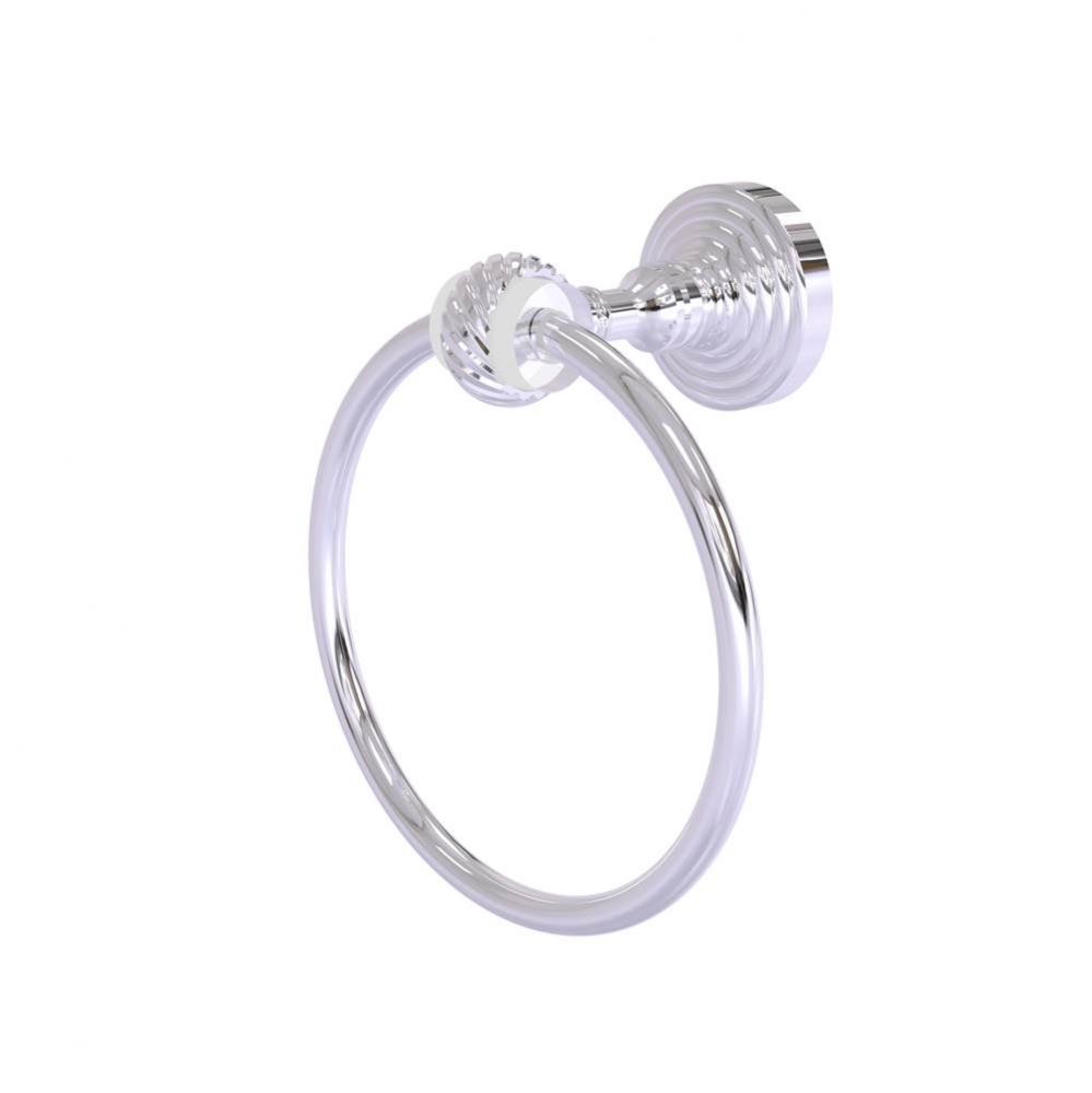 Pacific Grove Collection Towel Ring with Twisted Accents