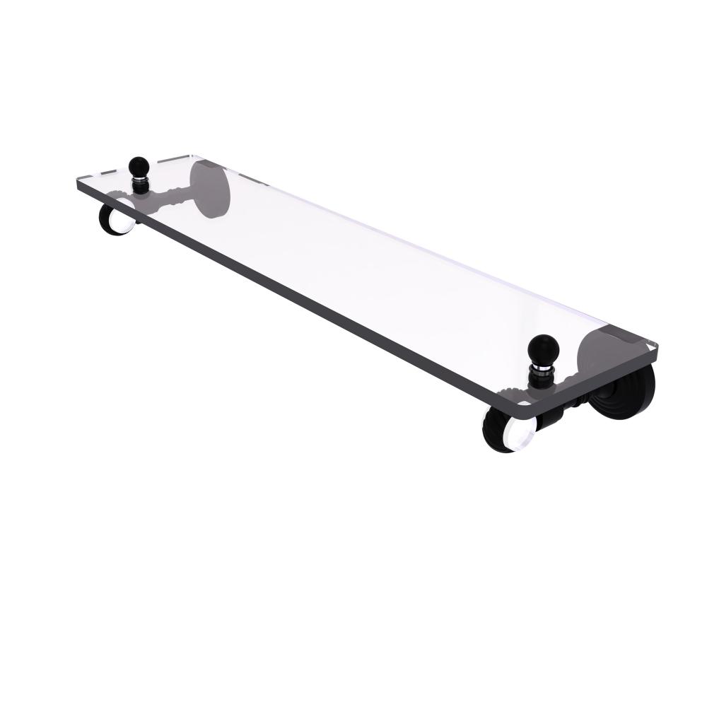 Pacific Grove Collection 22 Inch Glass Shelf with Twisted Accents