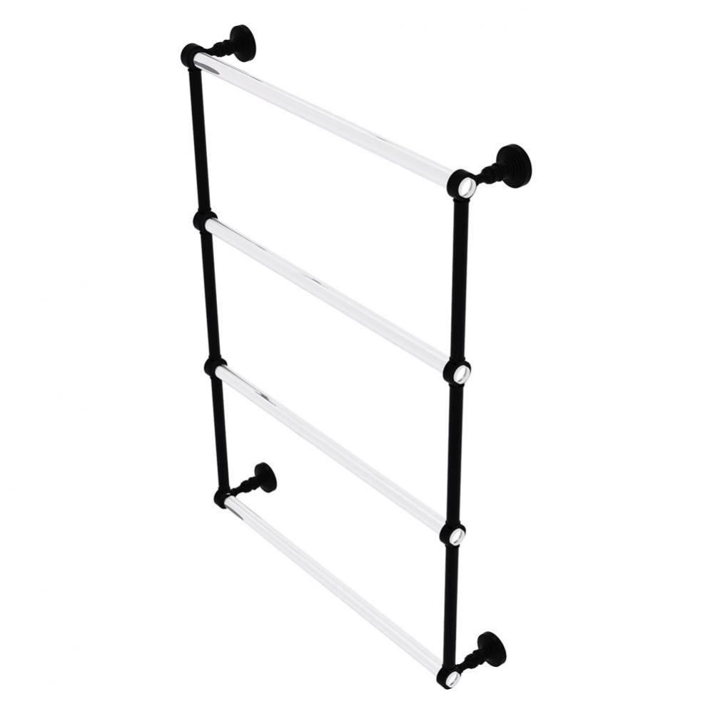 Pacific Grove Collection 4 Tier 24 Inch Ladder Towel Bar - Matte Black
