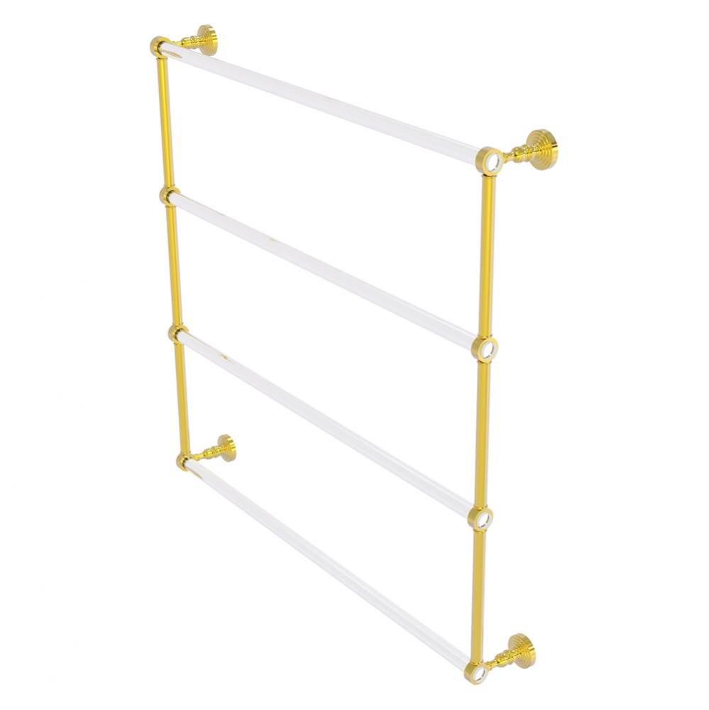 Pacific Grove Collection 4 Tier 36 Inch Ladder Towel Bar - Polished Brass