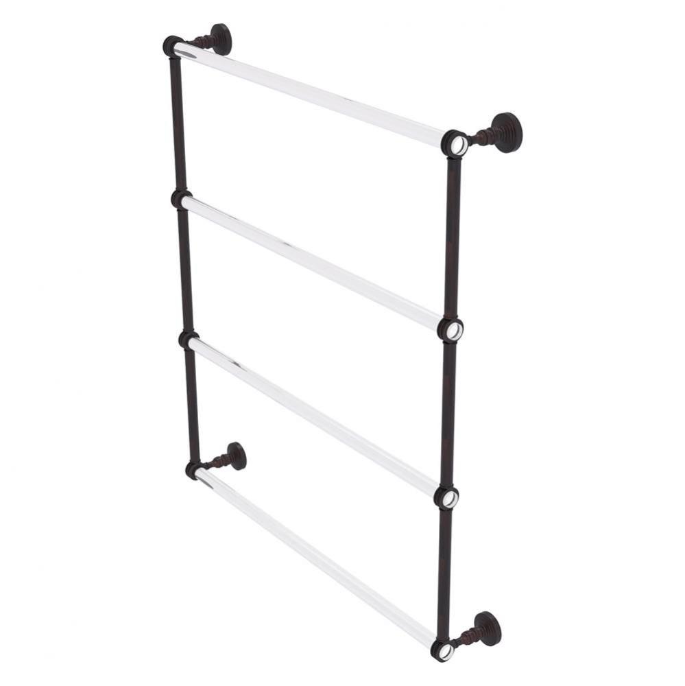 Pacific Grove Collection 4 Tier 30 Inch Ladder Towel Bar with Dotted Accents - Venetian Bronze