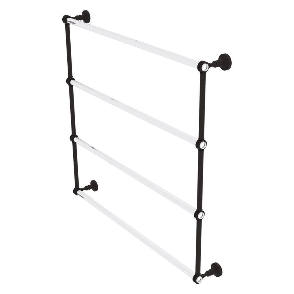 Pacific Grove Collection 4 Tier 36 Inch Ladder Towel Bar with Dotted Accents - Oil Rubbed Bronze