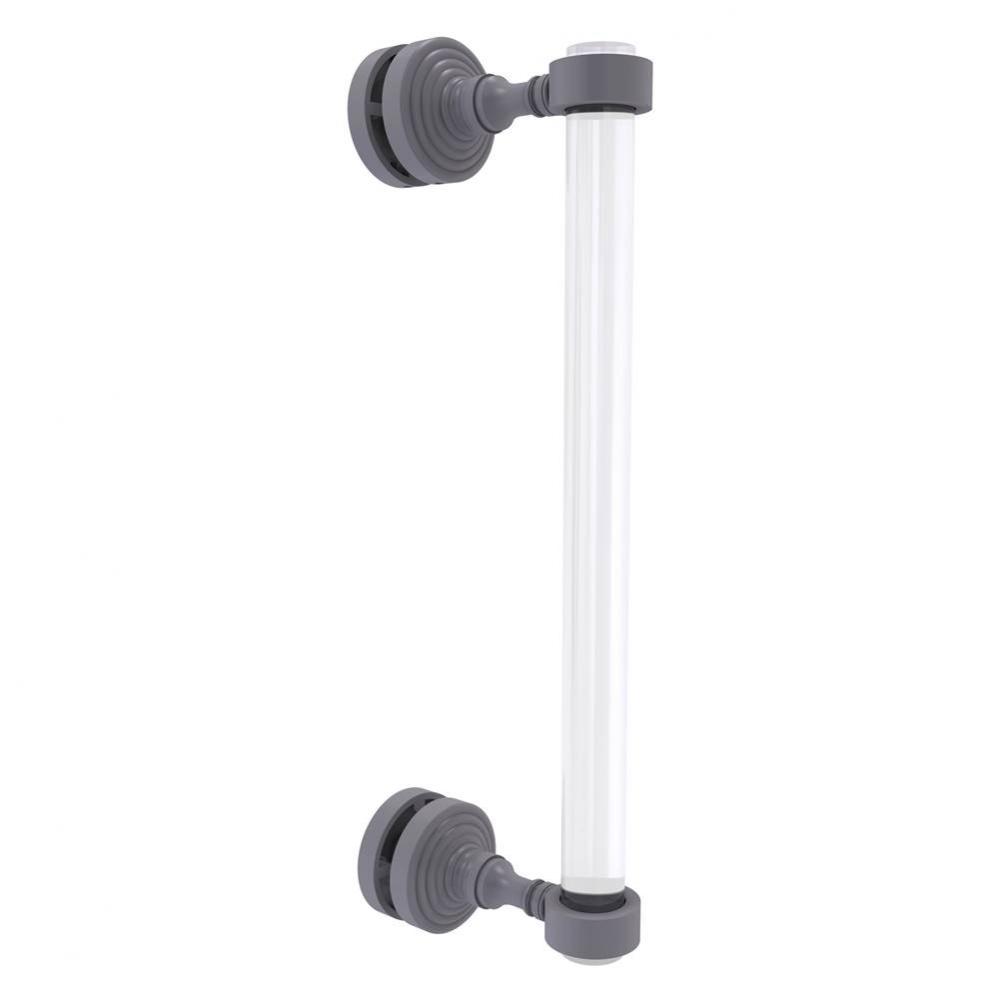 Pacific Grove Collection 12 Inch Single Side Shower Door Pull - Matte Gray