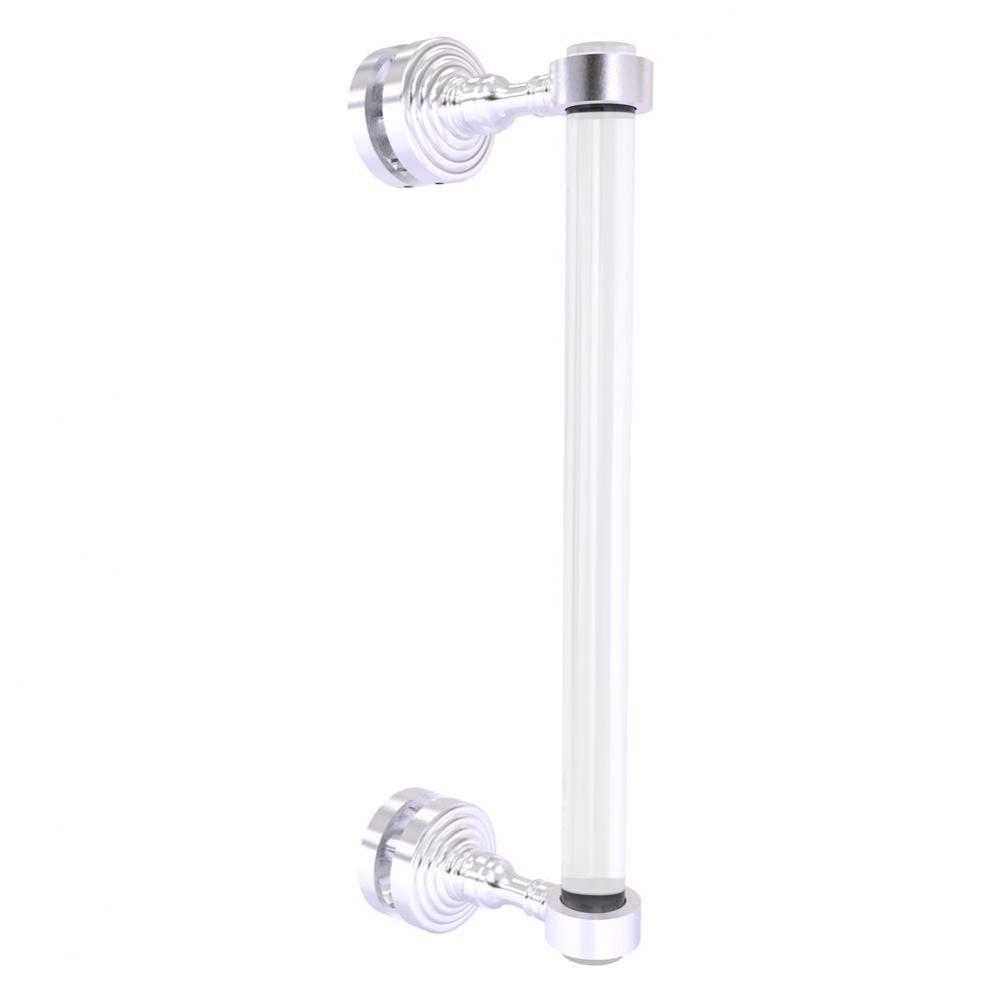 Pacific Grove Collection 12 Inch Single Side Shower Door Pull - Satin Chrome