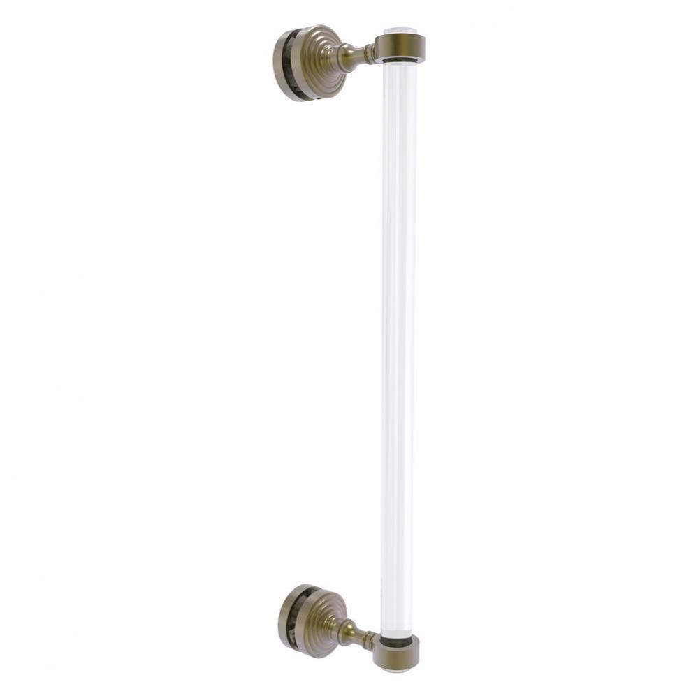 Pacific Grove Collection 18 Inch Single Side Shower Door Pull - Antique Brass