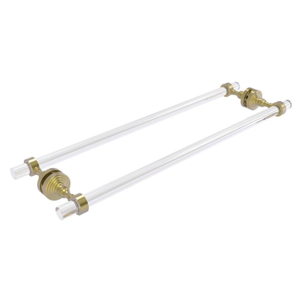 Pacific Grove Collection 24 Inch Back to Back Shower Door Towel Bar - Satin Brass