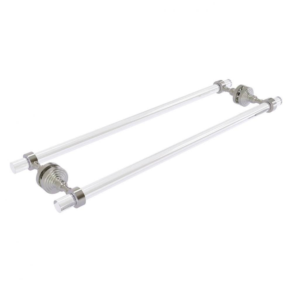 Pacific Grove Collection 24 Inch Back to Back Shower Door Towel Bar - Satin Nickel