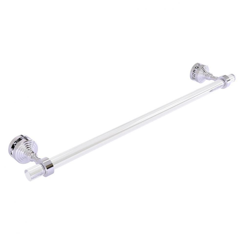 Pacific Grove Collection 24 Inch Shower Door Towel Bar - Polished Chrome
