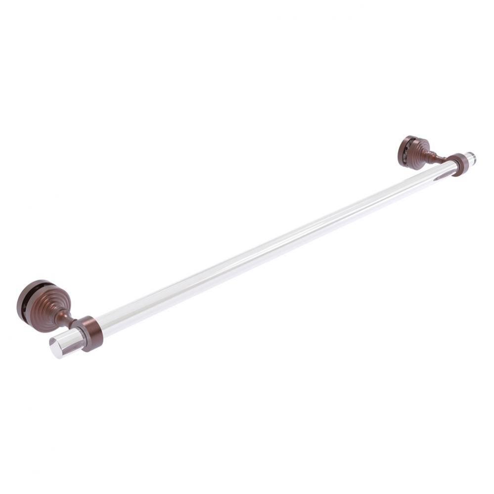 Pacific Grove Collection 30 Inch Shower Door Towel Bar - Antique Copper