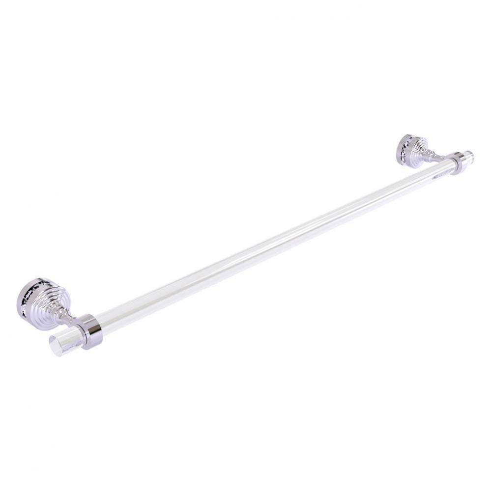 Pacific Grove Collection 30 Inch Shower Door Towel Bar - Polished Chrome