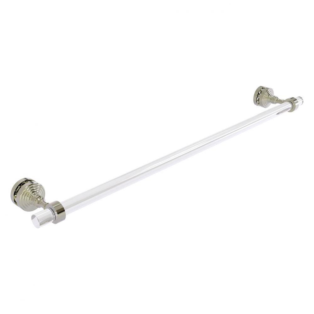 Pacific Grove Collection 30 Inch Shower Door Towel Bar - Polished Nickel