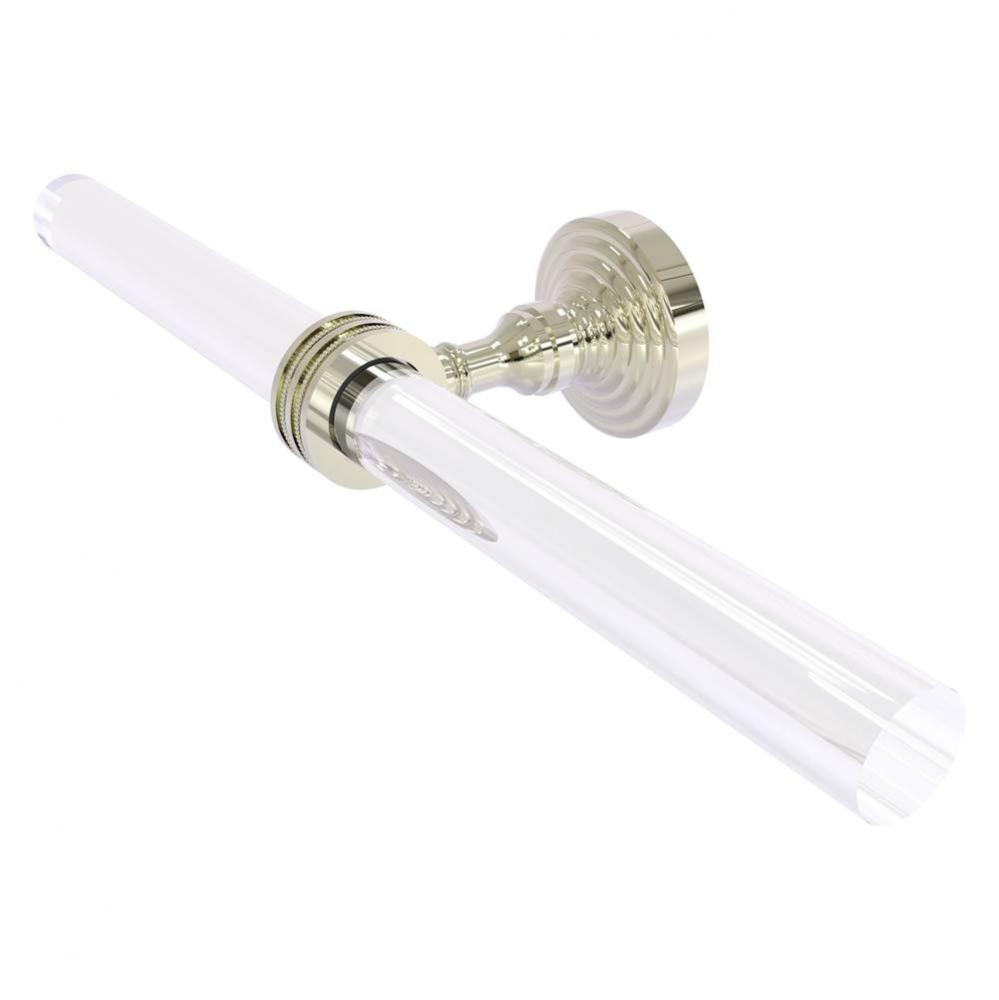 Pacific Grove Collection 2 Arm Guest Towel Holder with Dotted Accents - Polished Nickel