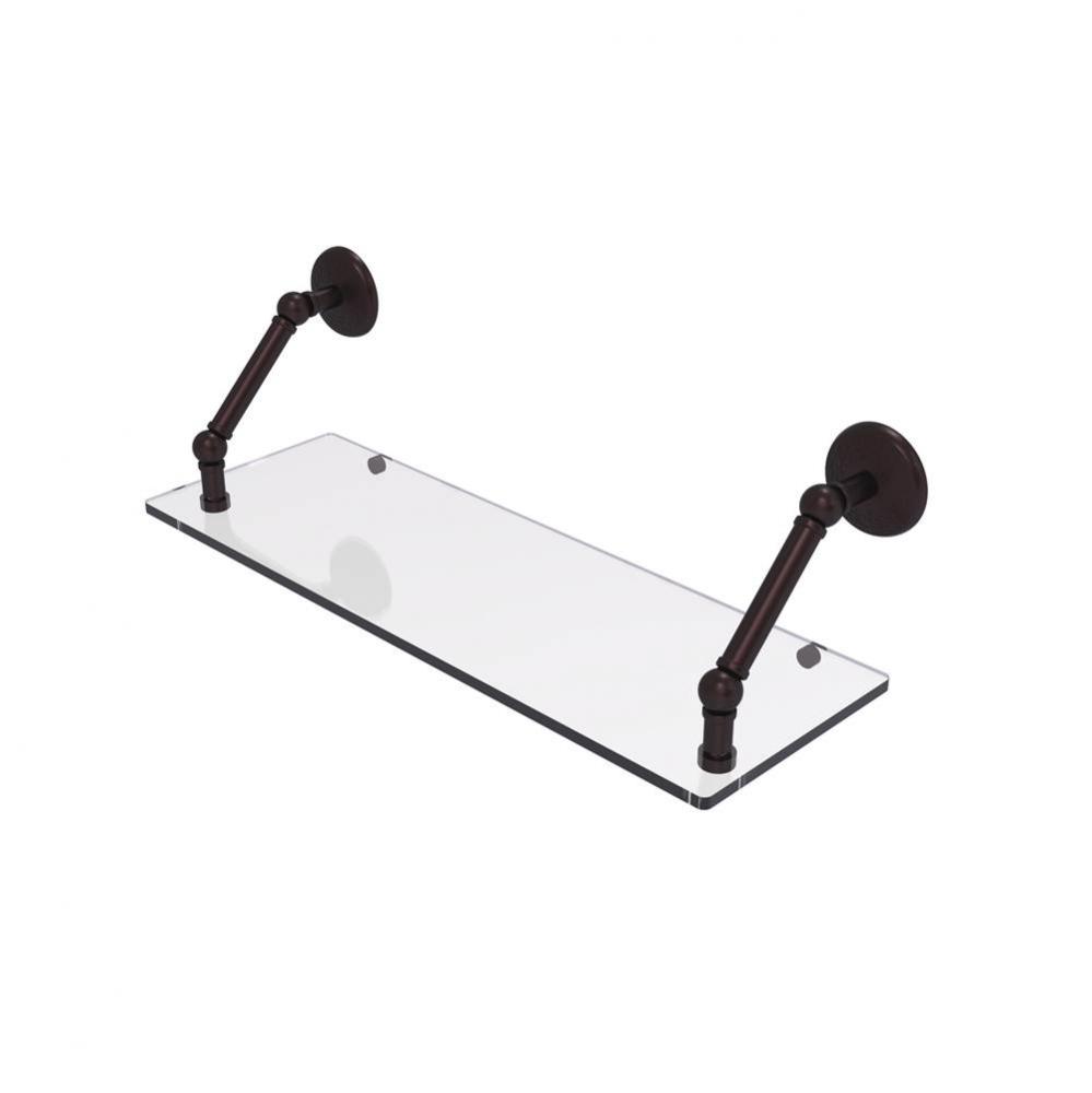 Prestige Monte Carlo Collection 24 Inch Floating Glass Shelf