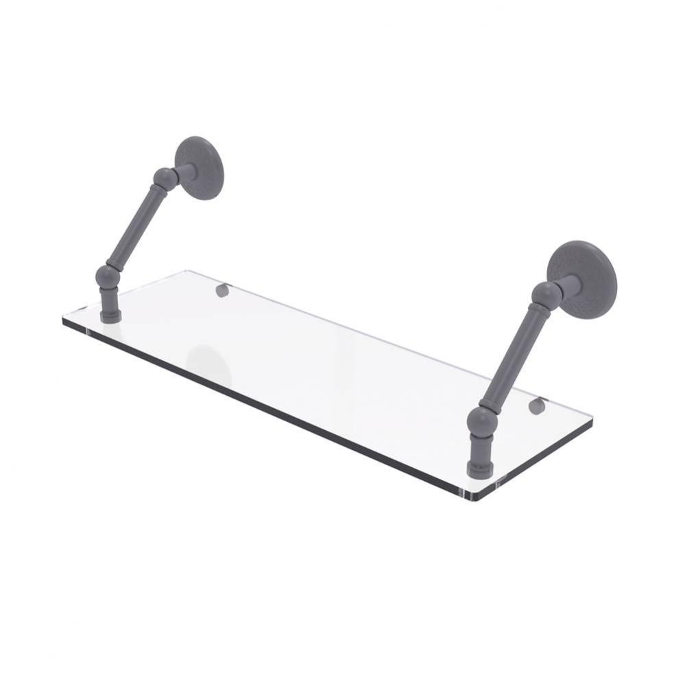 Prestige Monte Carlo Collection 24 Inch Floating Glass Shelf