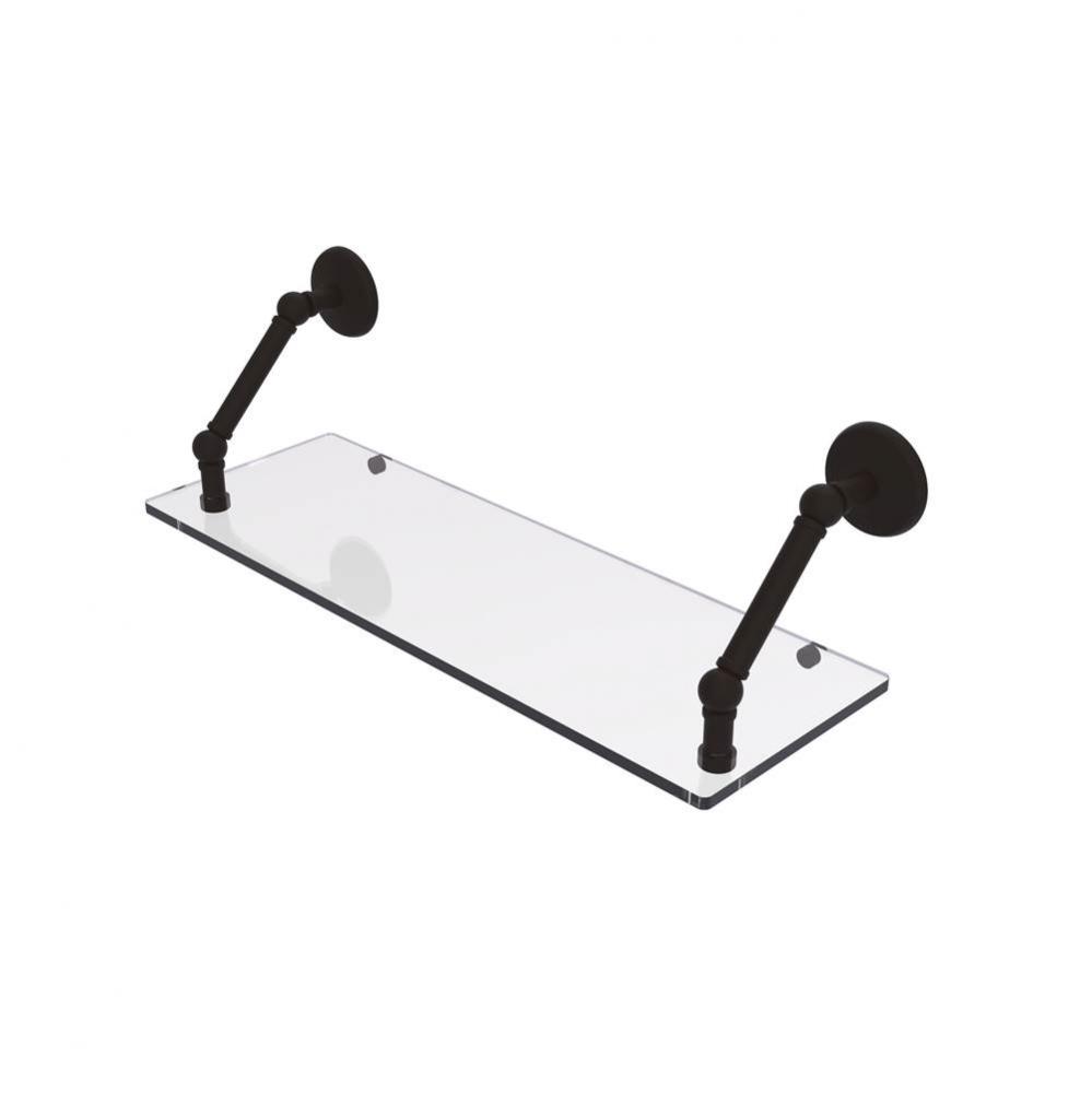 Prestige Monte Carlo Collection 24 Inch Floating Glass Shelf