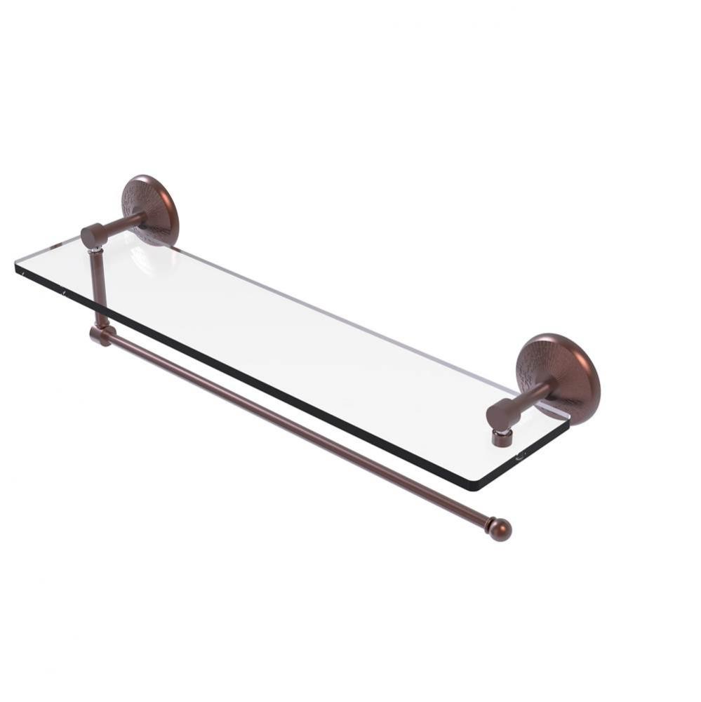 Prestige Monte Carlo Collection Paper Towel Holder with 22 Inch Glass Shelf