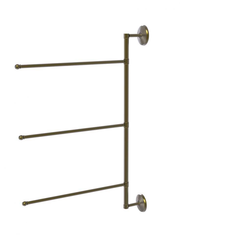 Prestige Monte Carlo Collection 3 Swing Arm Vertical 28 Inch Towel Bar