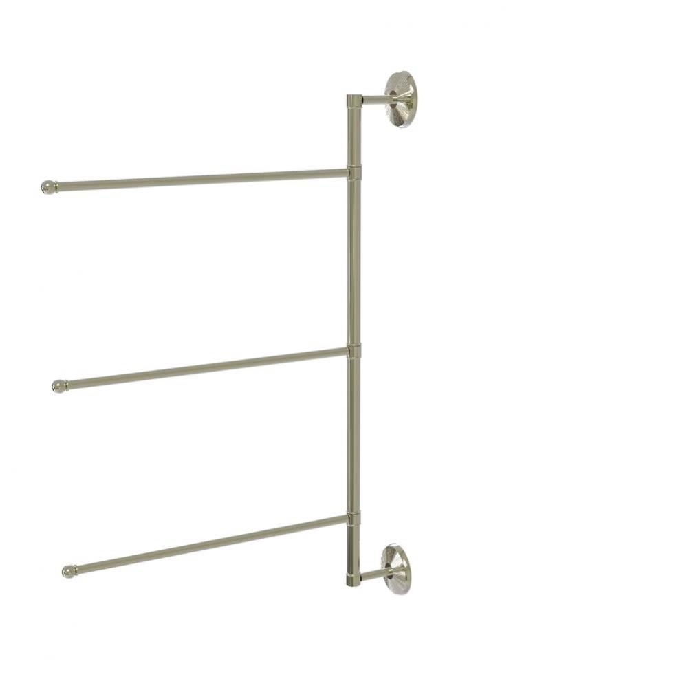Prestige Monte Carlo Collection 3 Swing Arm Vertical 28 Inch Towel Bar
