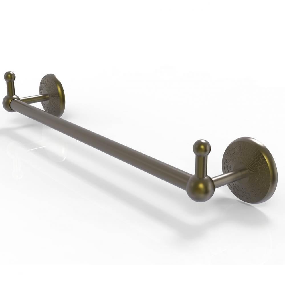 Prestige Monte Carlo Collection 18 Inch Towel Bar with Integrated Hooks