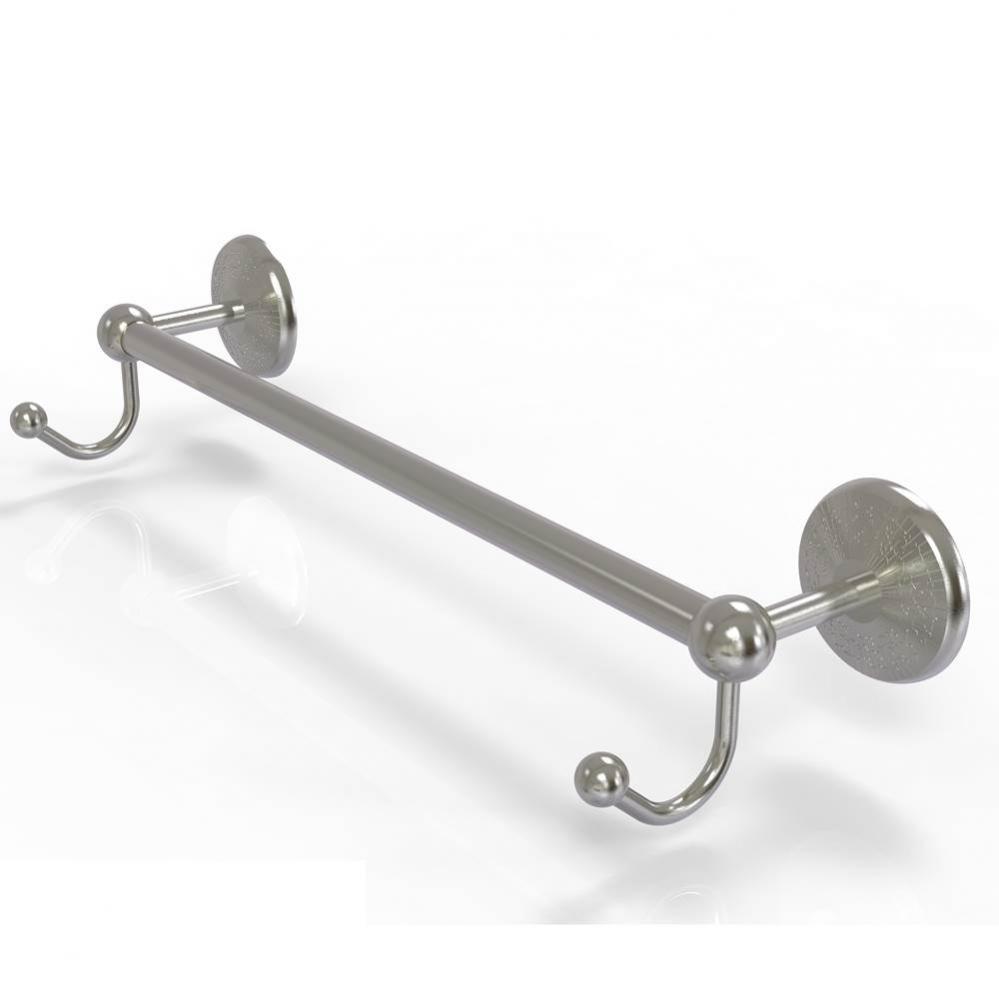 Prestige Monte Carlo Collection 36 Inch Towel Bar with Integrated Hooks