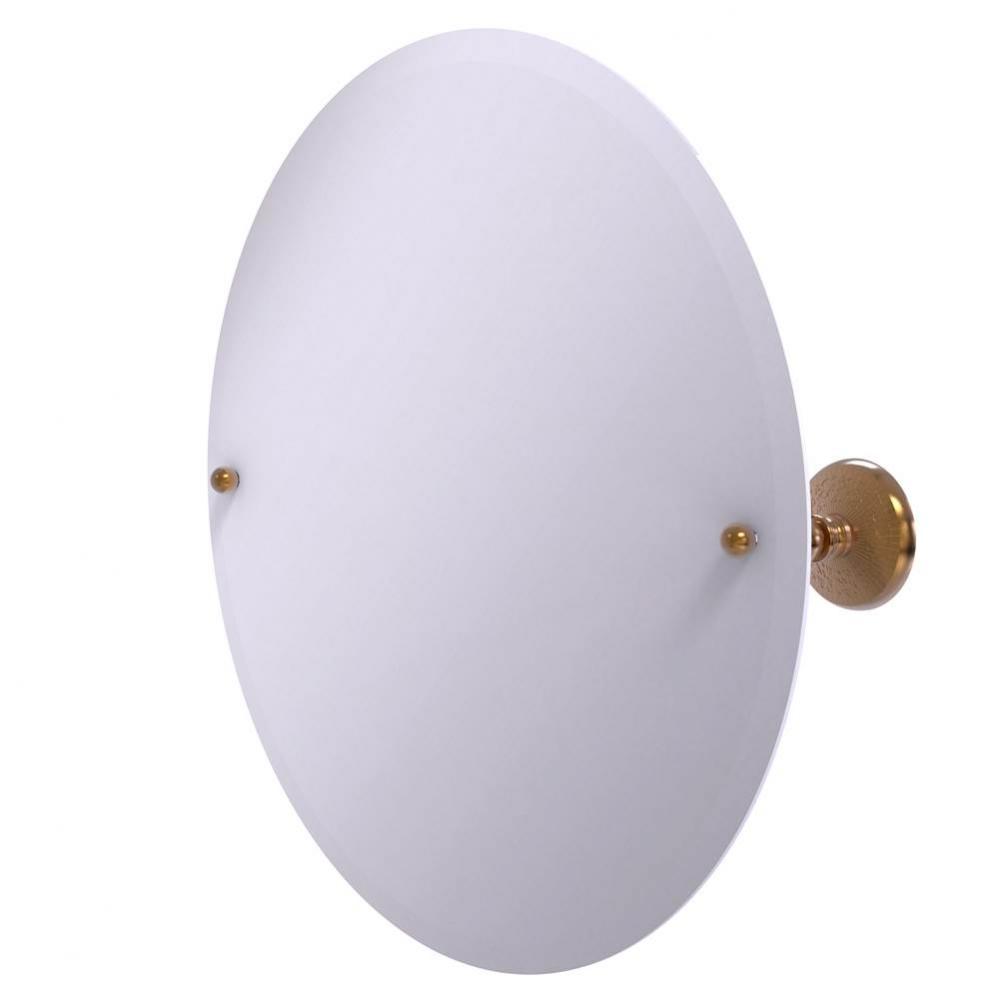 Frameless Round Tilt Mirror with Beveled Edge