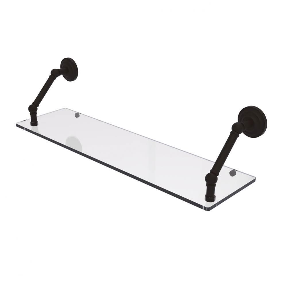 Prestige Que New Collection 30 Inch Floating Glass Shelf
