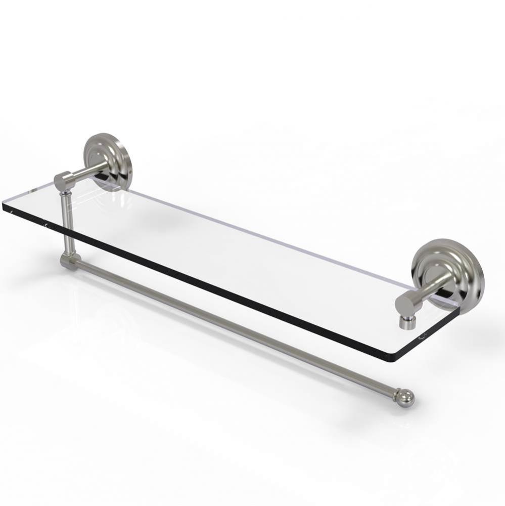 Prestige Que New Collection Paper Towel Holder with 22 Inch Glass Shelf