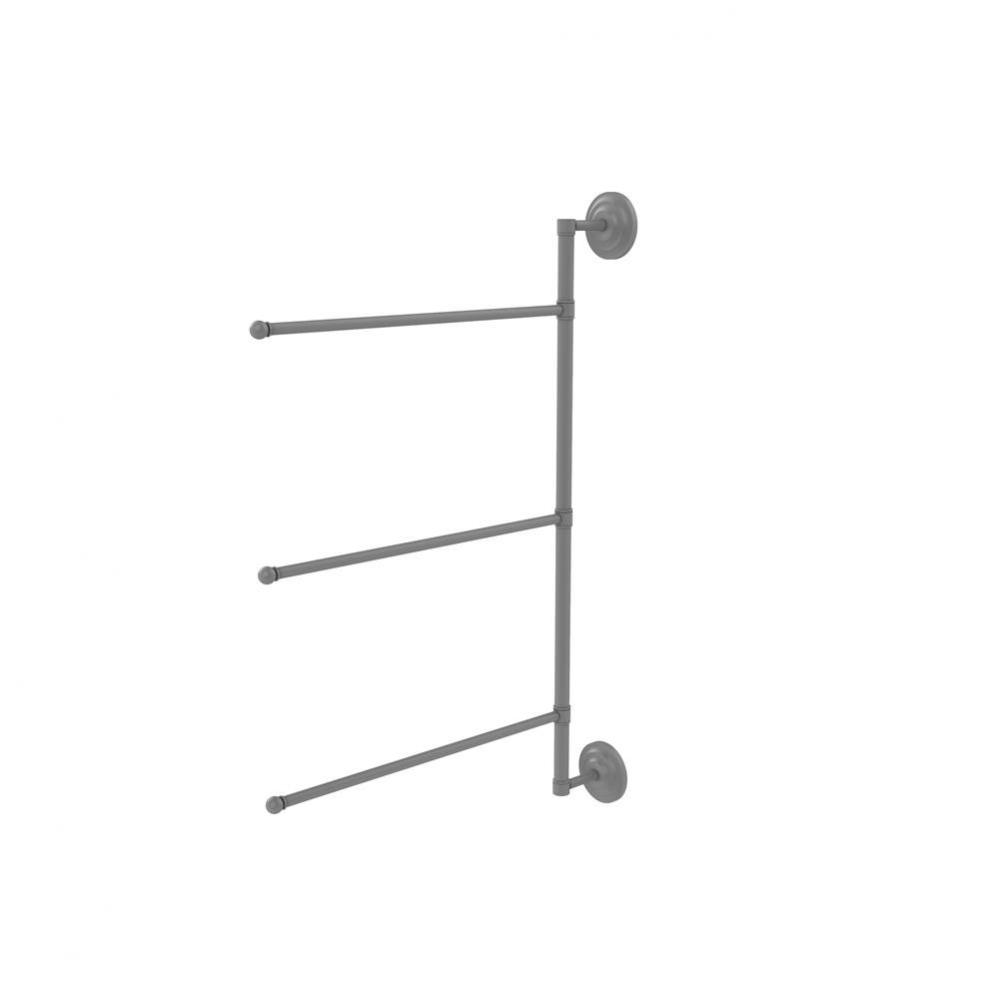 Prestige Que New Collection 3 Swing Arm Vertical 28 Inch Towel Bar
