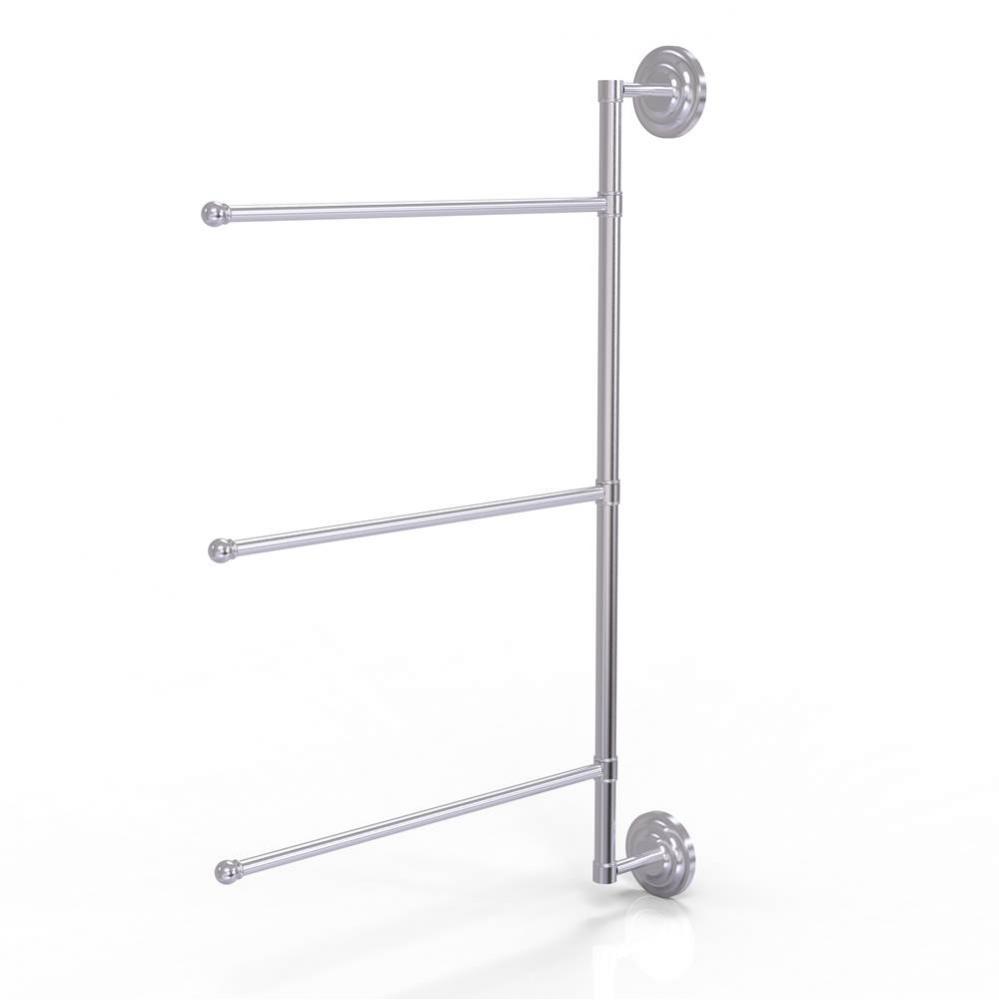Prestige Que New Collection 3 Swing Arm Vertical 28 Inch Towel Bar