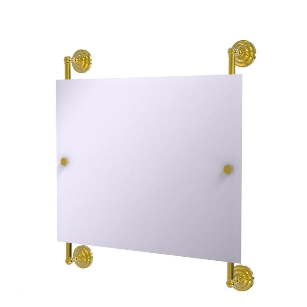 Prestige Que New Landscape Rectangular Frameless Rail Mounted Mirror