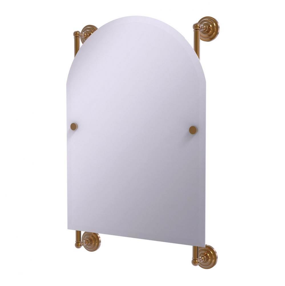 Prestige Que New Collection Arched Top Frameless Rail Mounted Mirror
