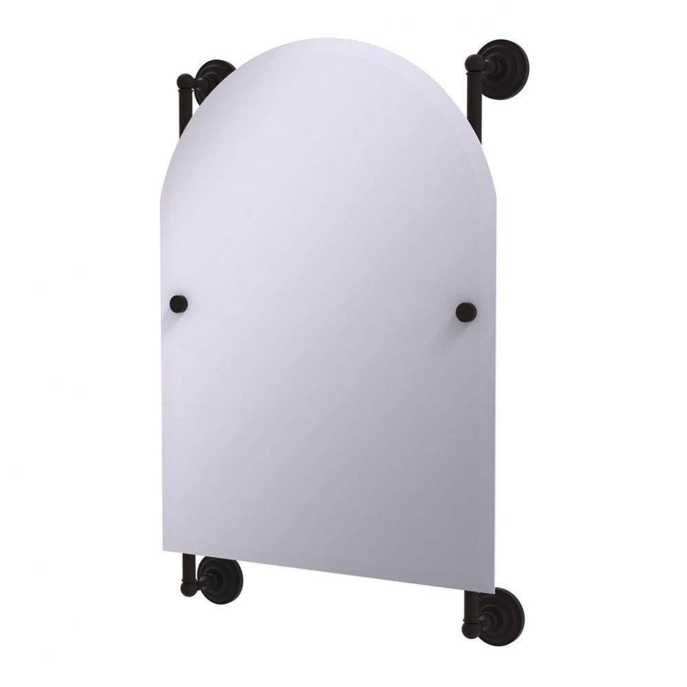 Prestige Que New Collection Arched Top Frameless Rail Mounted Mirror