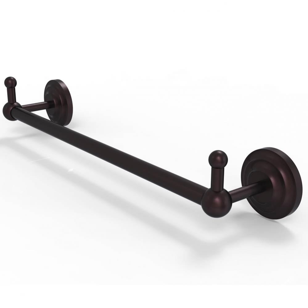 Prestige Que New Collection 24 Inch Towel Bar with Integrated Hooks