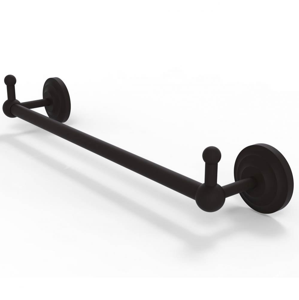 Prestige Que New Collection 30 Inch Towel Bar with Integrated Hooks