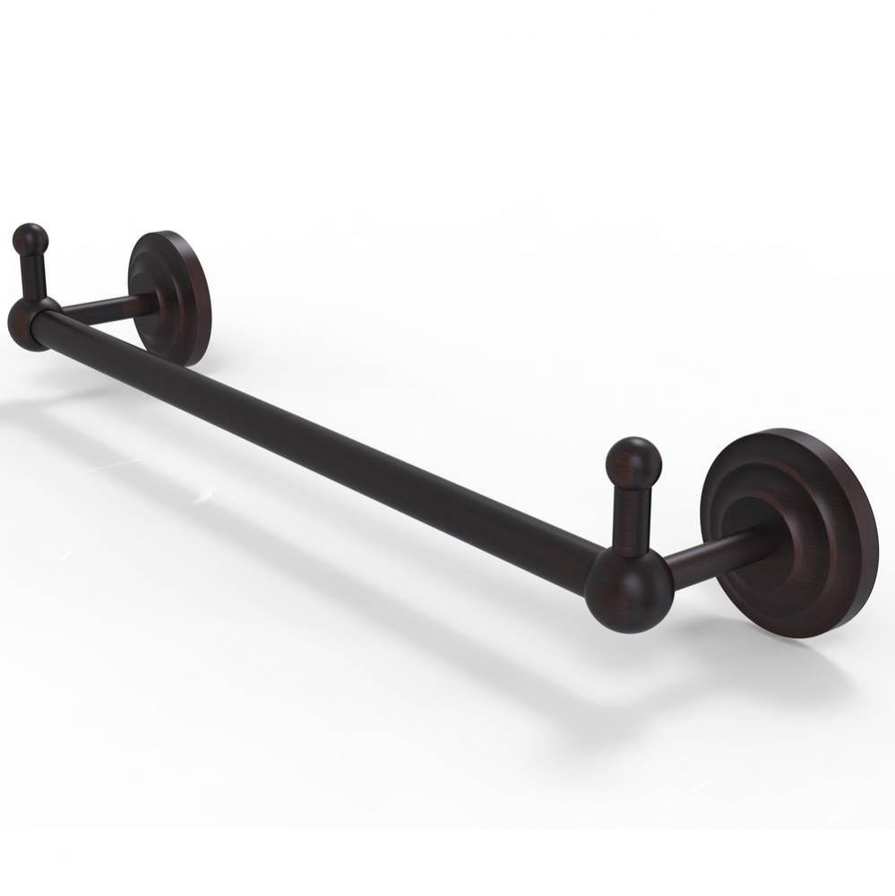 Prestige Que New Collection 30 Inch Towel Bar with Integrated Hooks