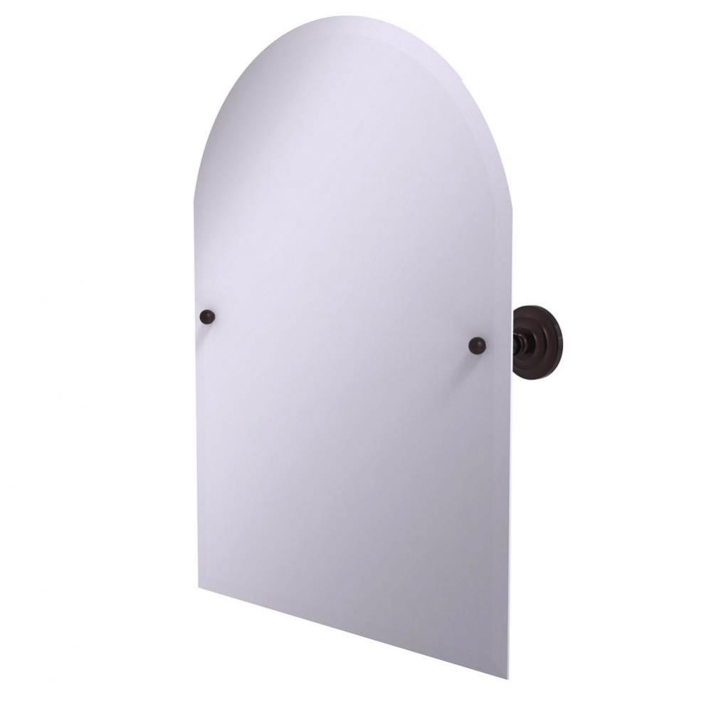 Frameless Arched Top Tilt Mirror with Beveled Edge