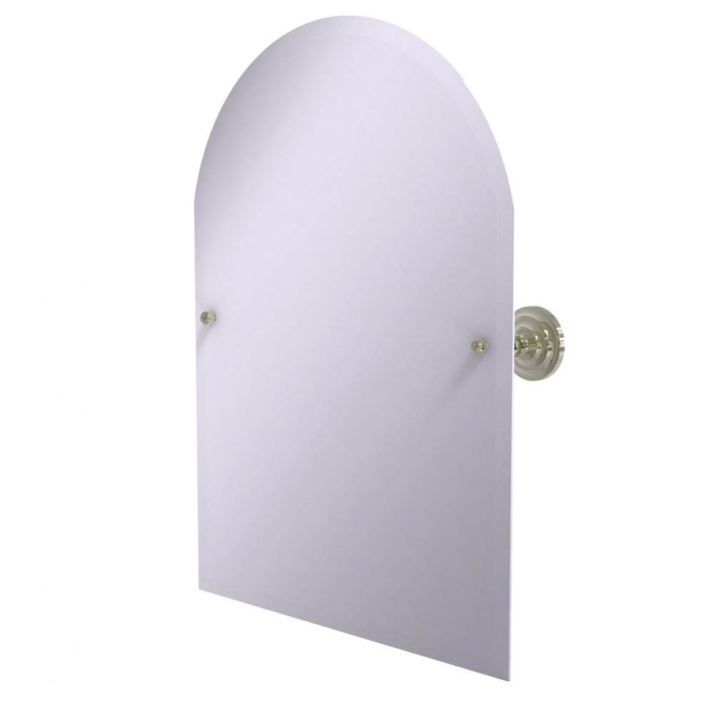 Frameless Arched Top Tilt Mirror with Beveled Edge
