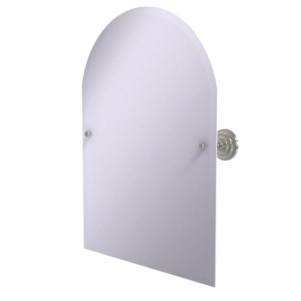 Frameless Arched Top Tilt Mirror with Beveled Edge