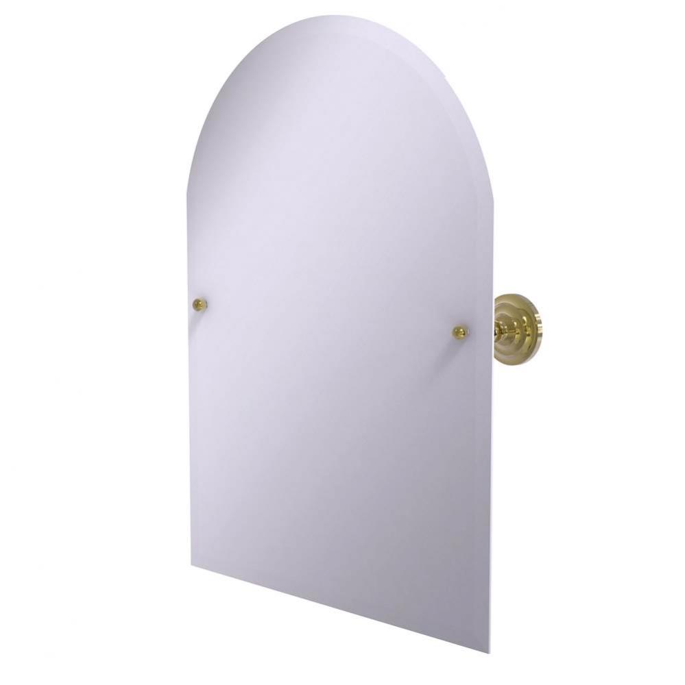 Frameless Arched Top Tilt Mirror with Beveled Edge