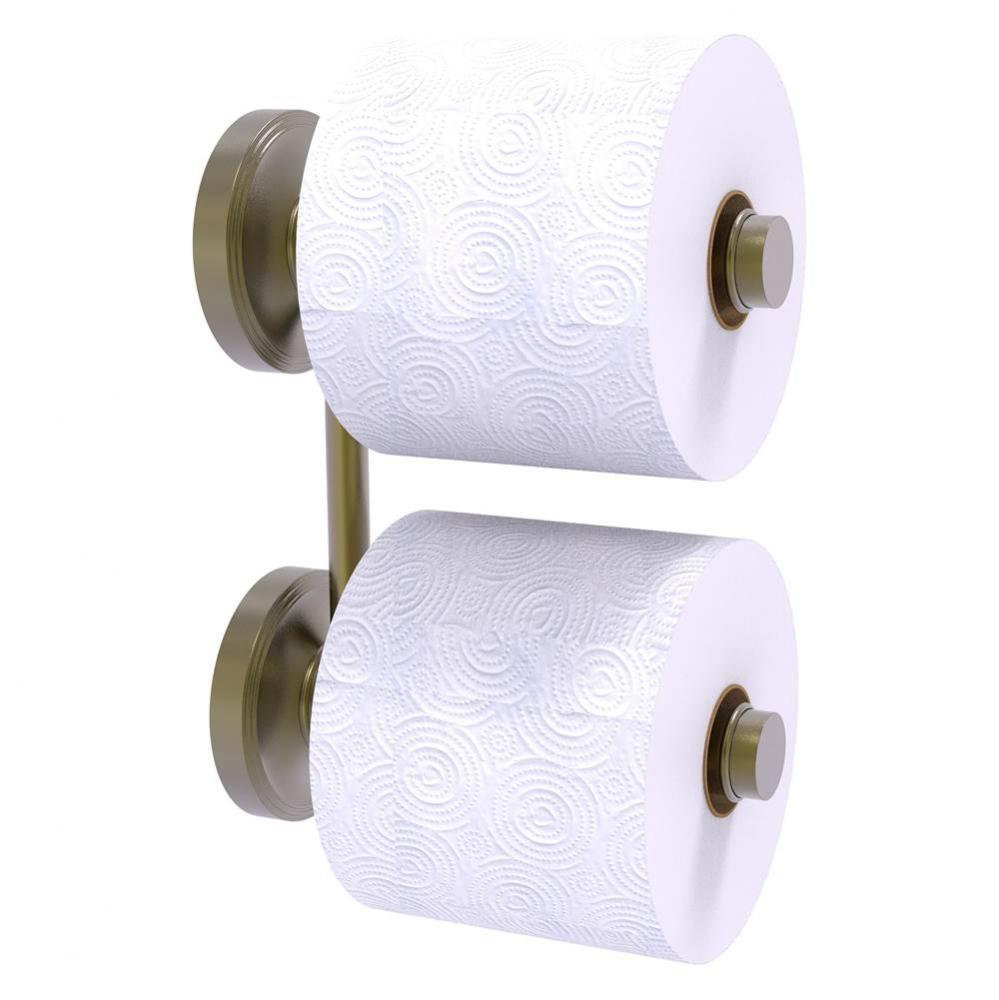 Prestige Regal Collection 2 Roll Reserve Roll Toilet Paper Holder - Antique Brass