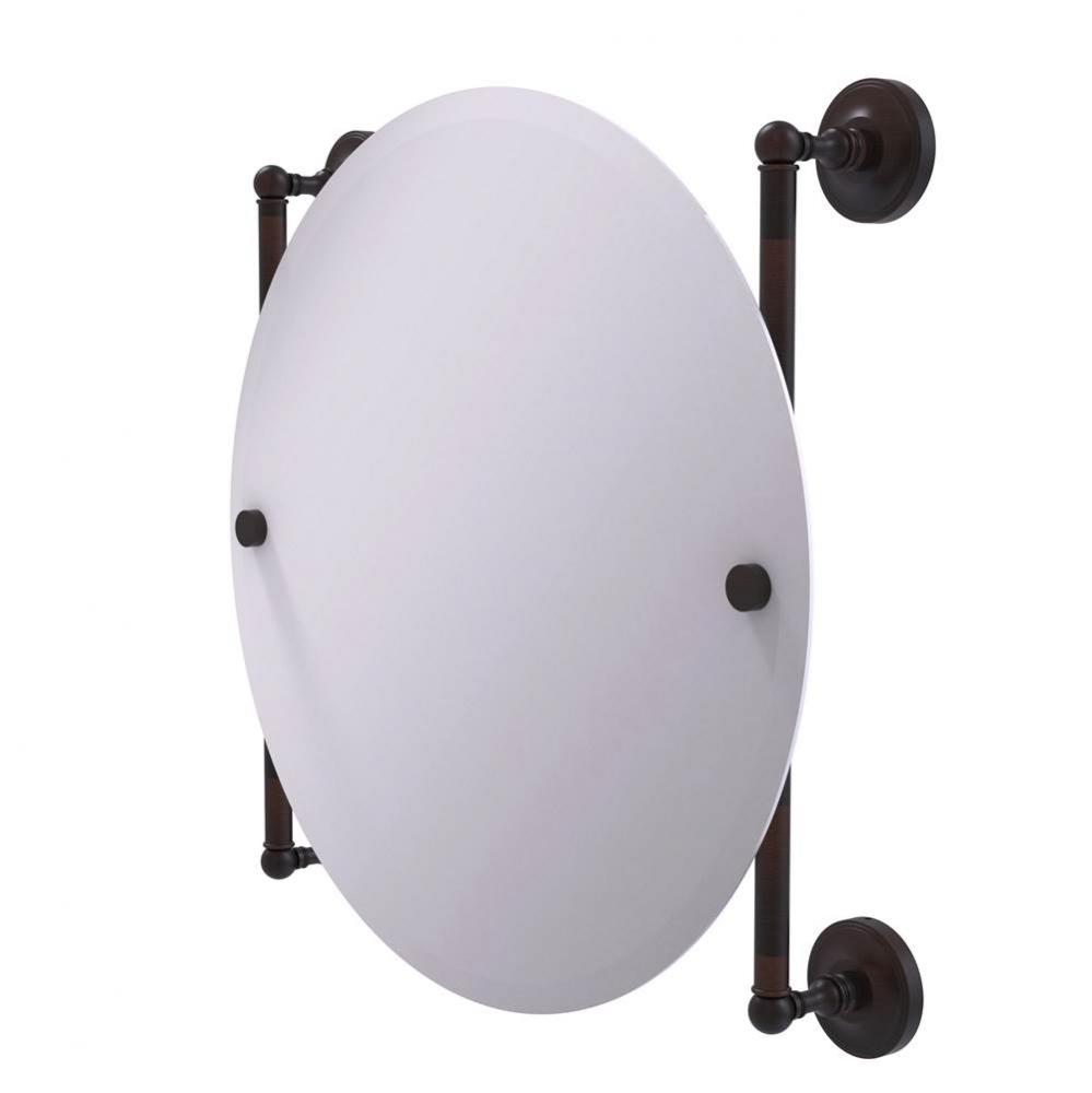 Prestige Regal Collection Round Frameless Rail Mounted Mirror