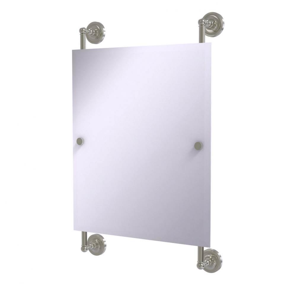 Prestige Regal Collection Rectangular Frameless Rail Mounted Mirror