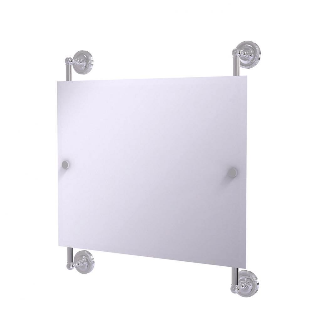 Prestige Regal Landscape Rectangular Frameless Rail Mounted Mirror