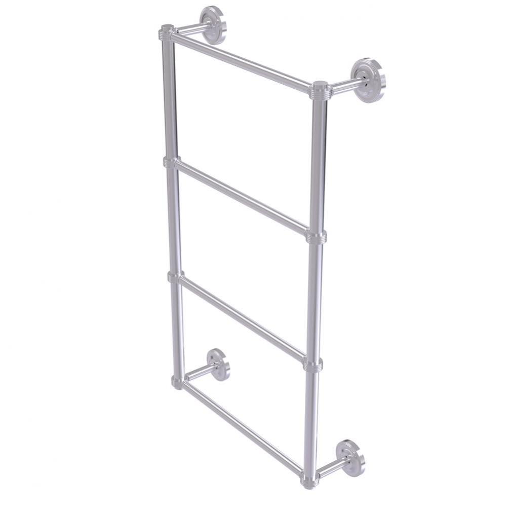 Prestige Regal Collection 4 Tier 30 Inch Ladder Towel Bar with Groovy Detail