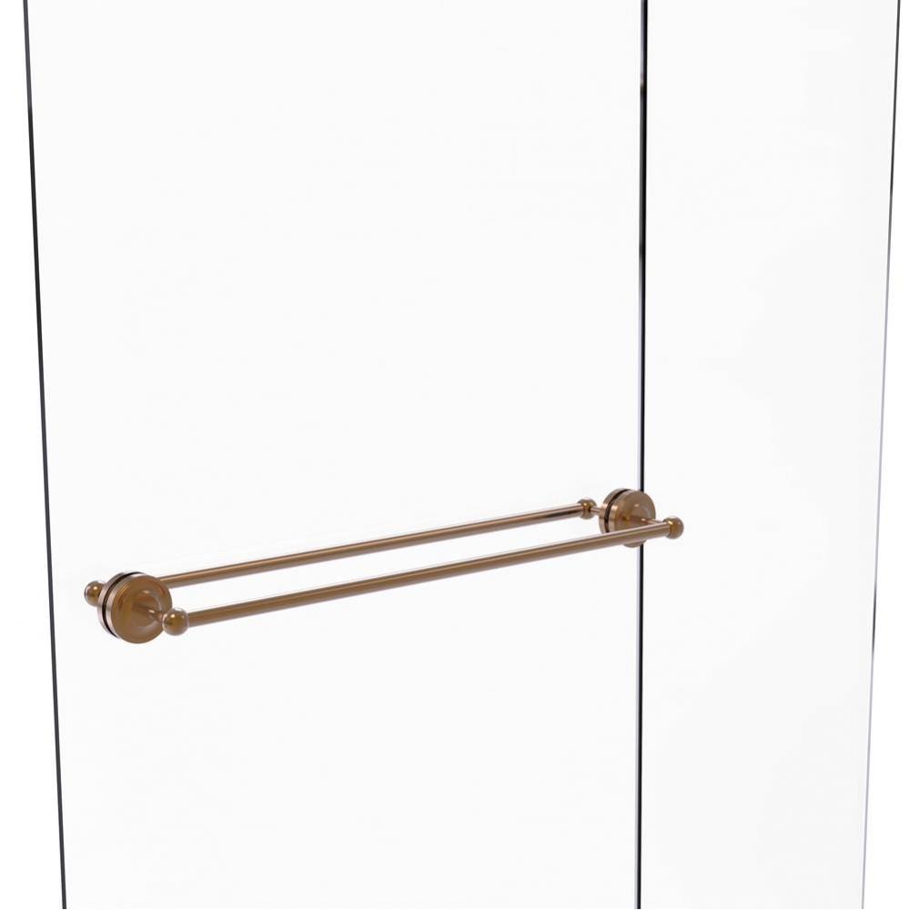 Prestige Regal Collection 30 Inch Back to Back Shower Door Towel Bar