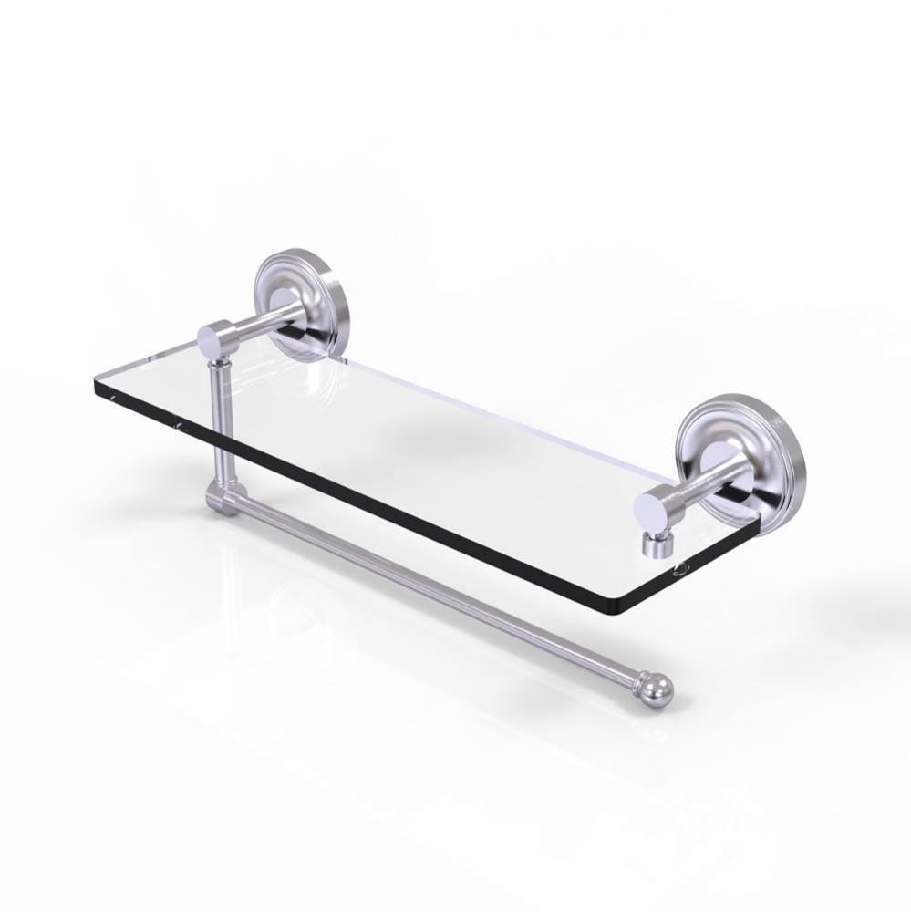 Prestige Regal Collection Paper Towel Holder with 16 Inch Glass Shelf