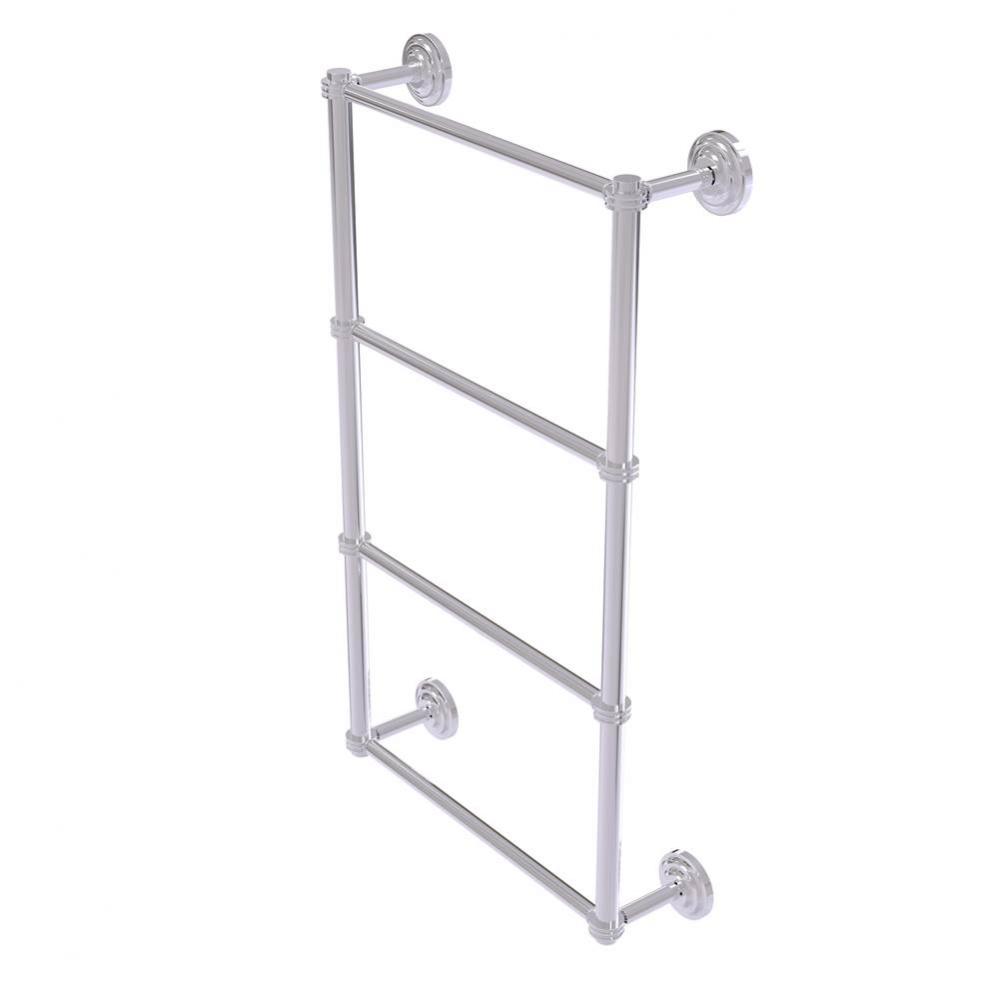 Que New Collection 4 Tier 30 Inch Ladder Towel Bar with Dotted Detail