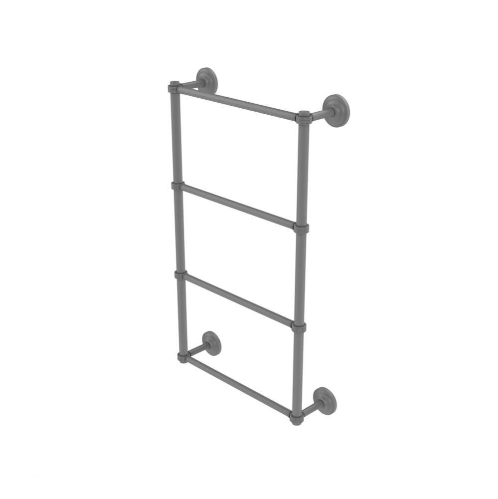 Que New Collection 4 Tier 30 Inch Ladder Towel Bar with Groovy Detail