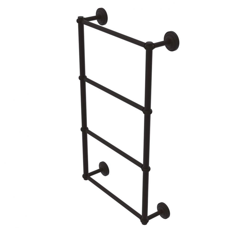 Que New Collection 4 Tier 30 Inch Ladder Towel Bar with Twisted Detail